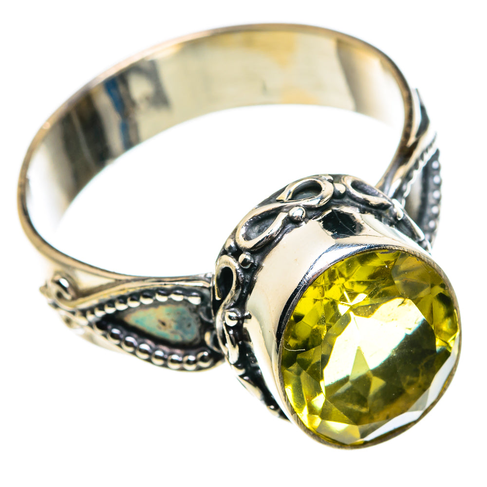 Lemon Quartz Rings handcrafted by Anasilvercos - RING84511