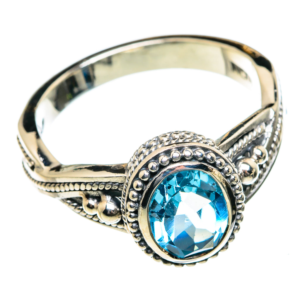 Blue Topaz Rings handcrafted by Anasilvercos - RING84512