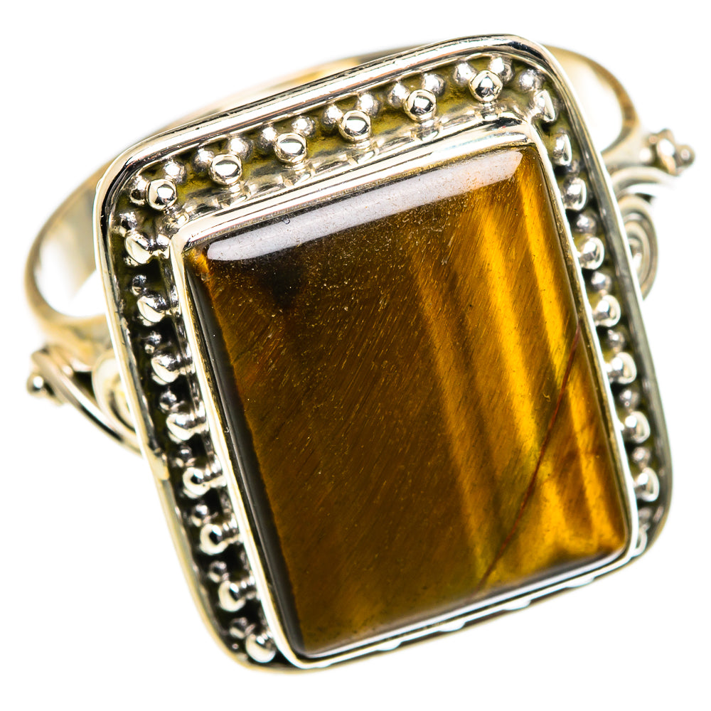 Tiger Eye Rings handcrafted by Anasilvercos - RING84520