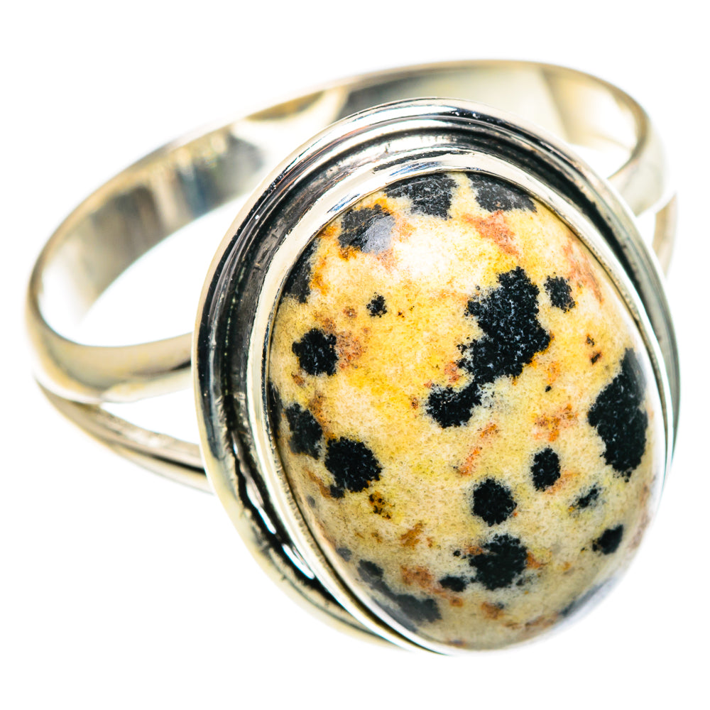 Dalmatian Jasper Rings handcrafted by Anasilvercos - RING84521
