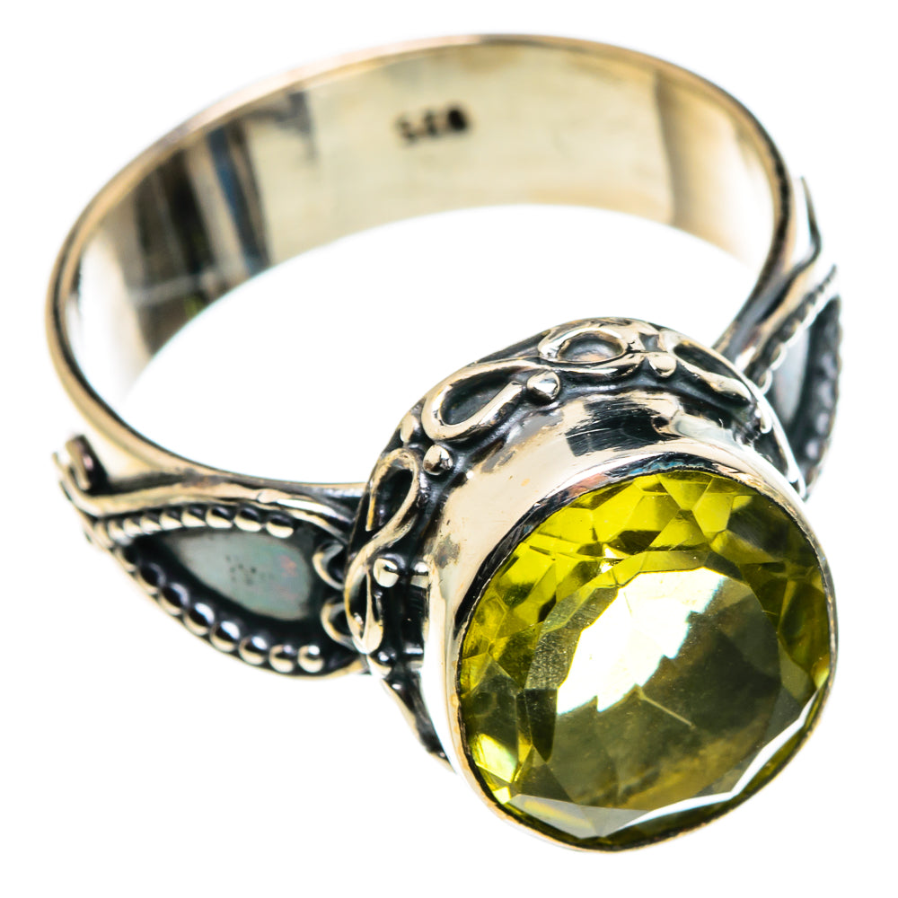 Lemon Quartz Rings handcrafted by Anasilvercos - RING84544