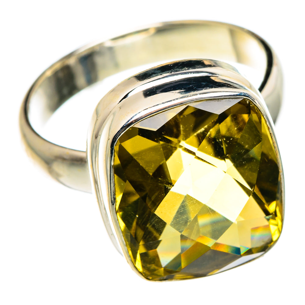 Lemon Quartz Rings handcrafted by Anasilvercos - RING84545