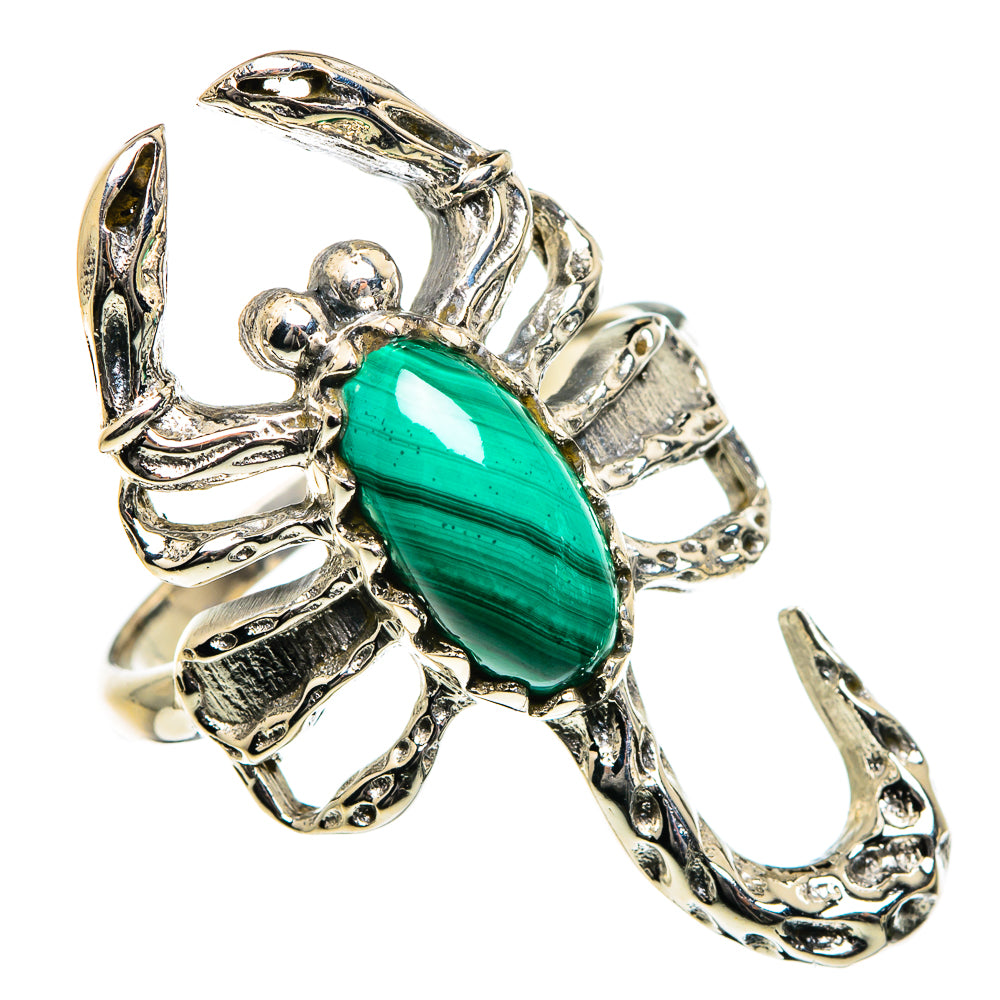 Malachite Rings handcrafted by Anasilvercos - RING84554