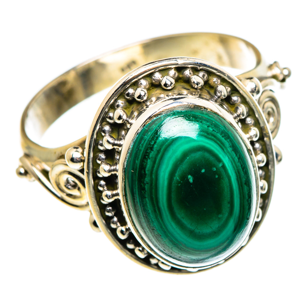 Malachite Rings handcrafted by Anasilvercos - RING84555