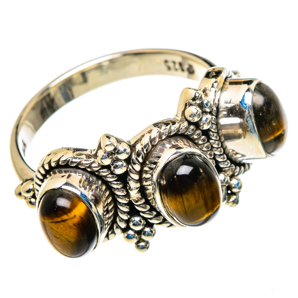 Tiger Eye Rings handcrafted by Anasilvercos - RING84557