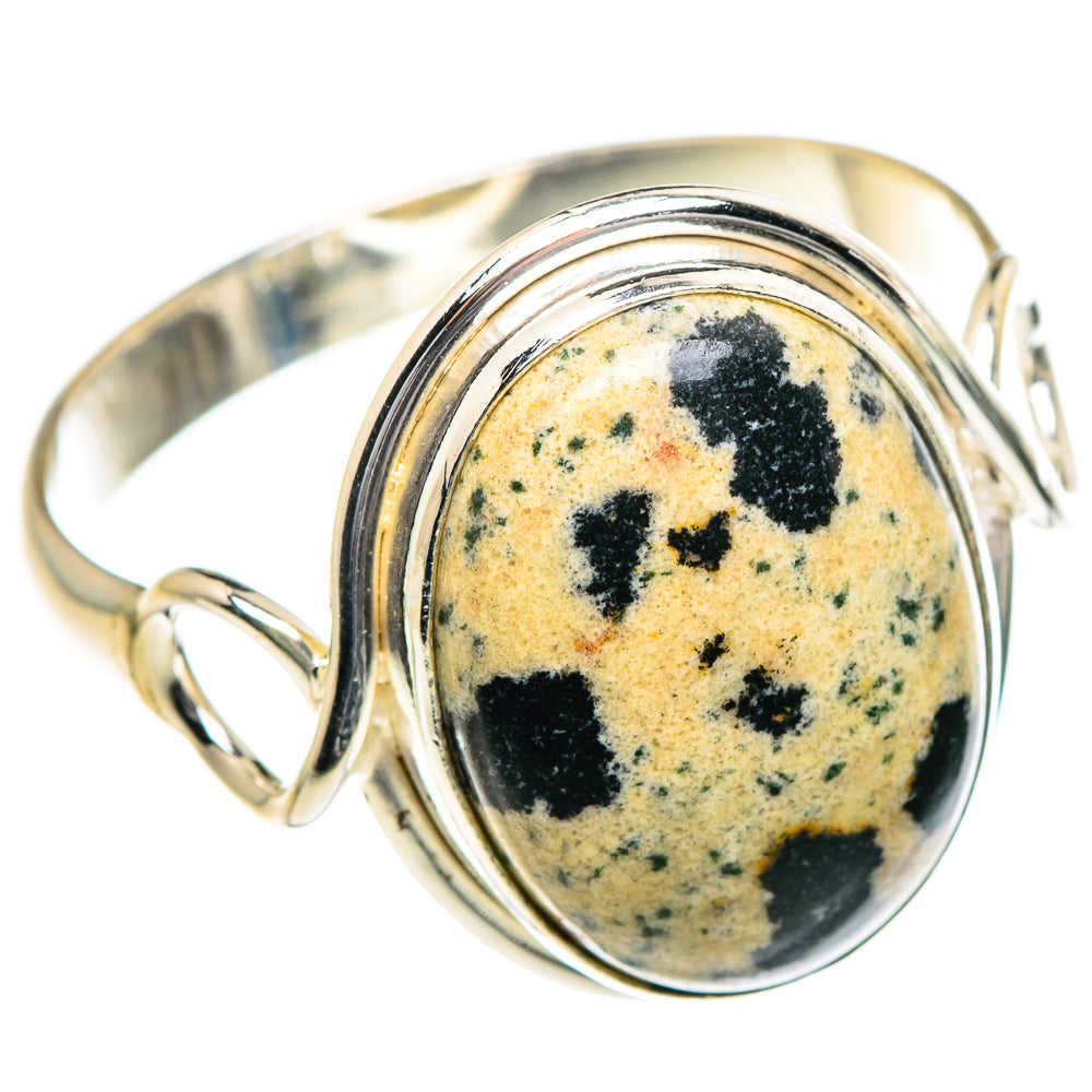 Dalmatian Jasper Rings handcrafted by Anasilvercos - RING84560