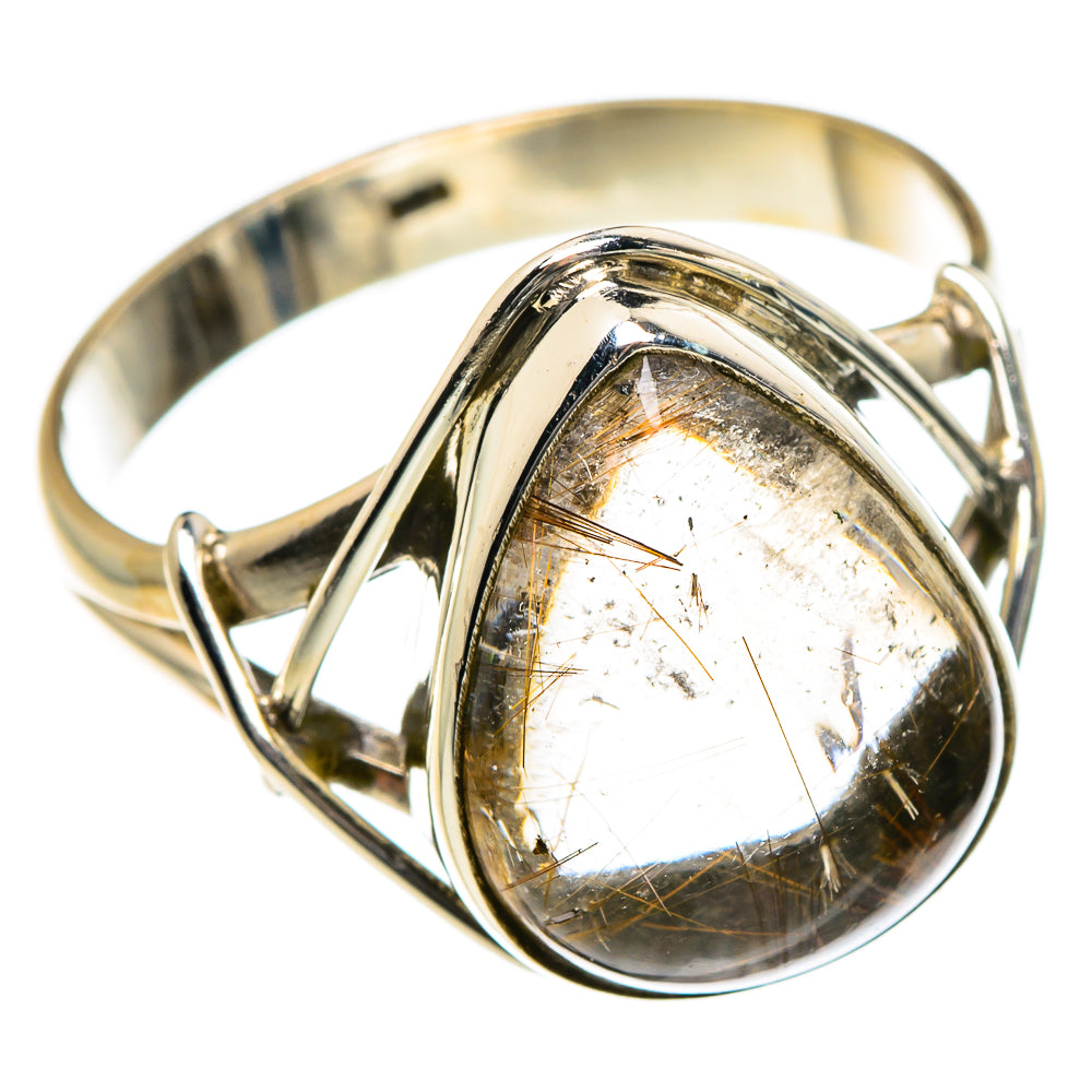 Rutilated Quartz Rings handcrafted by Anasilvercos - RING84570