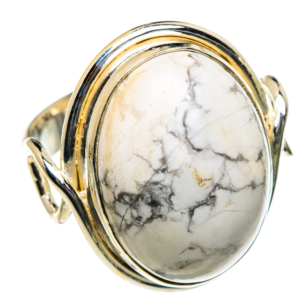 Howlite Rings handcrafted by Anasilvercos - RING84577