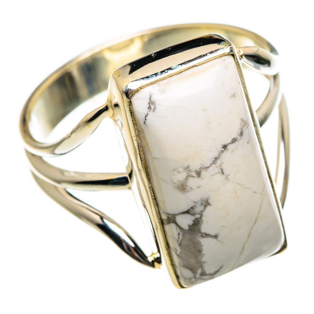Howlite Rings handcrafted by Anasilvercos - RING84578