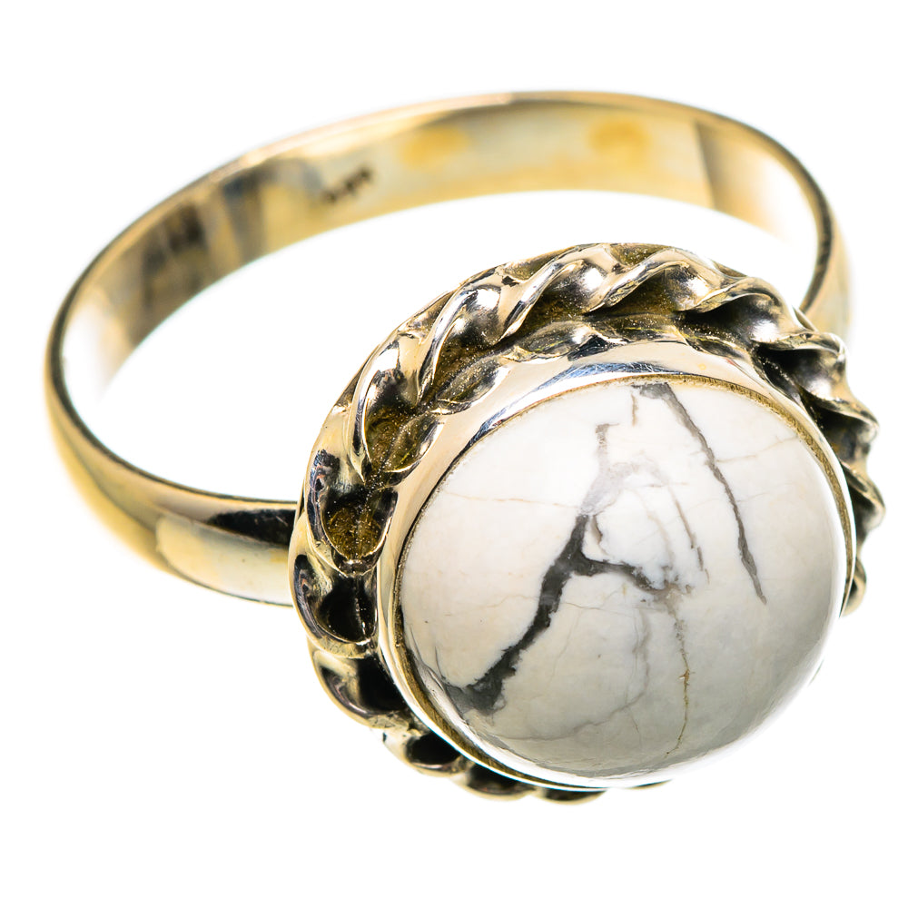Howlite Rings handcrafted by Anasilvercos - RING84579