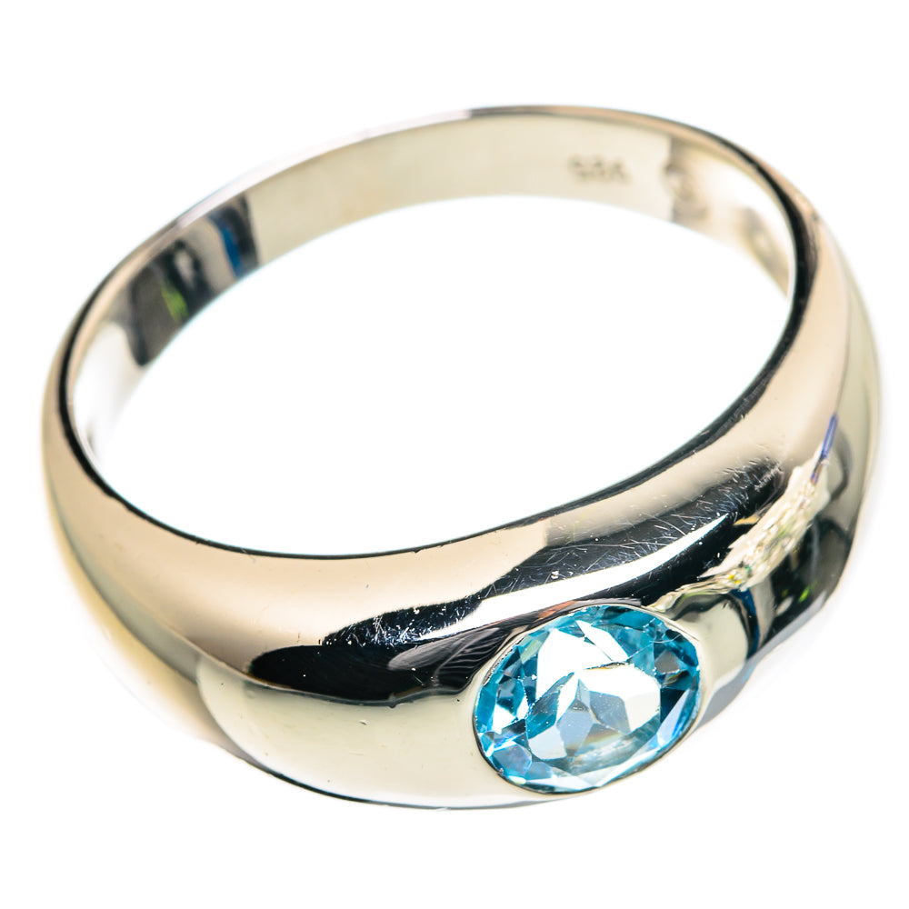 Blue Topaz Rings handcrafted by Anasilvercos - RING84588