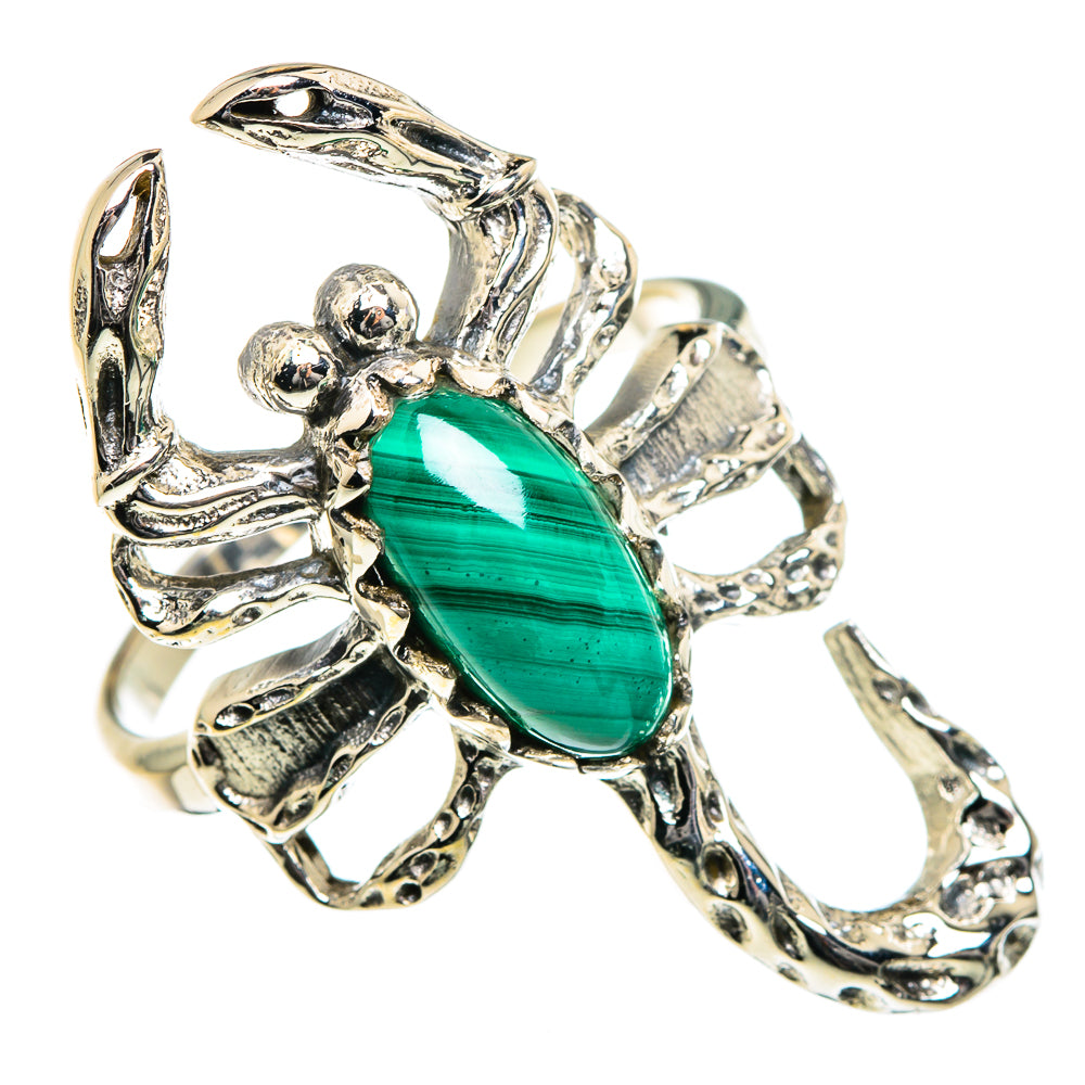 Malachite Rings handcrafted by Anasilvercos - RING84590