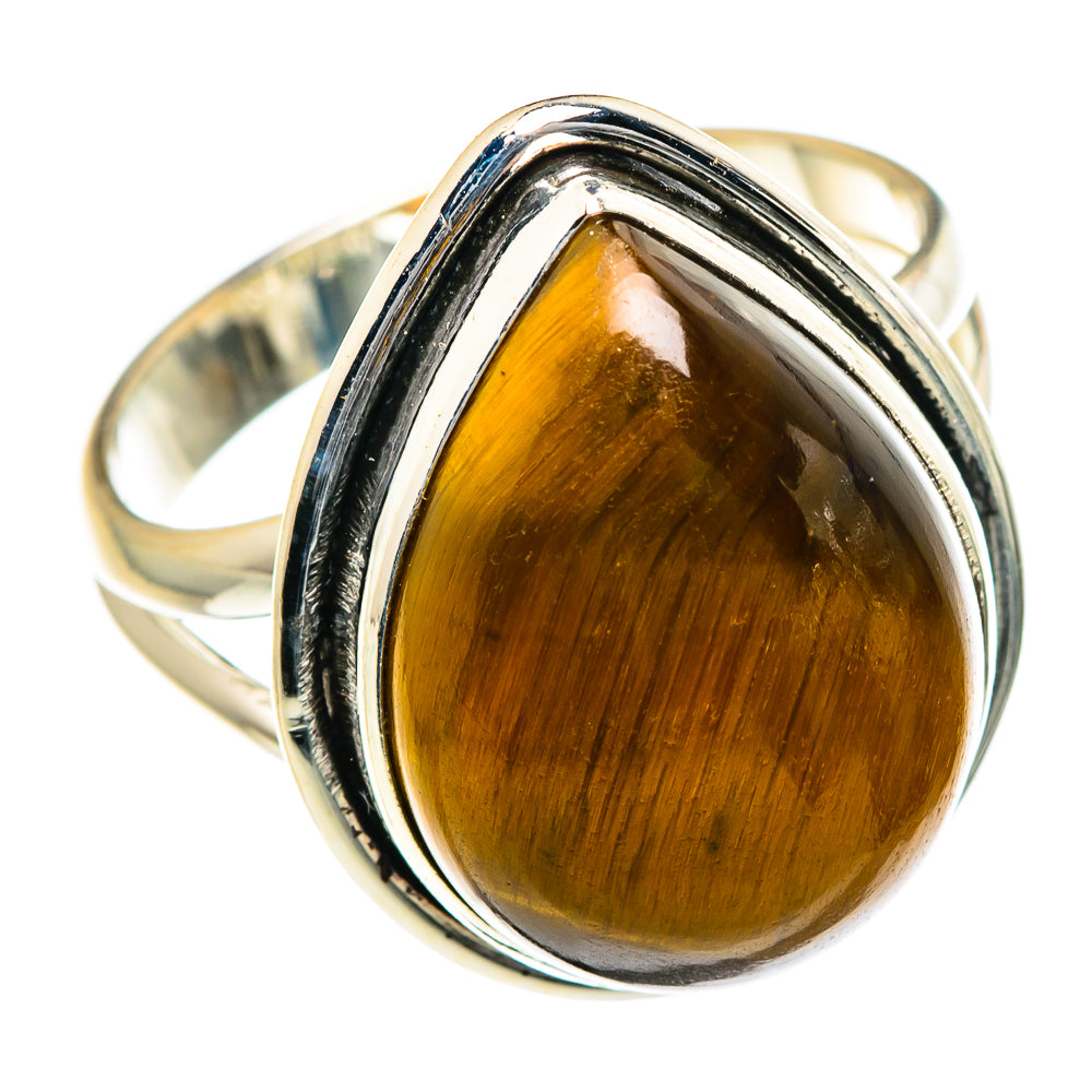Tiger Eye Rings handcrafted by Anasilvercos - RING84597
