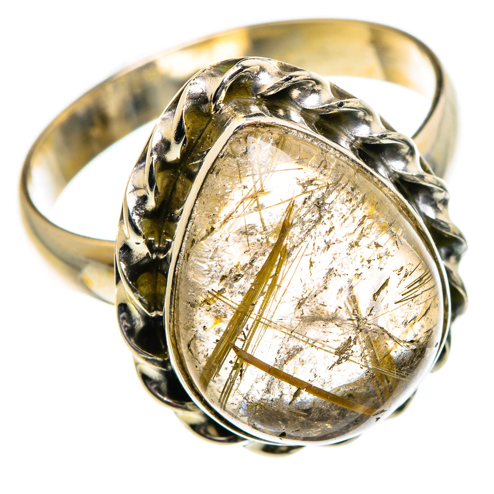 Tourmalinated Quartz Rings handcrafted by Anasilvercos - RING84611