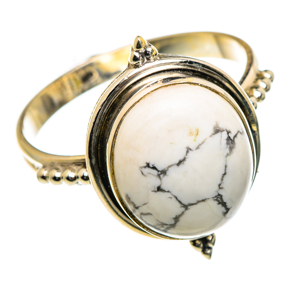 Howlite Rings handcrafted by Anasilvercos - RING84618