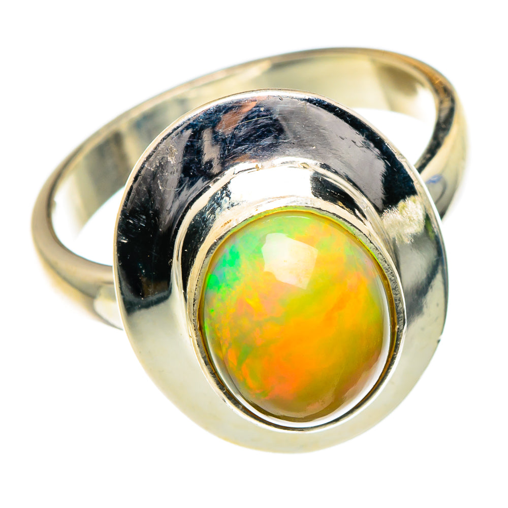 Ethiopian Opal Rings handcrafted by Anasilvercos - RING84620