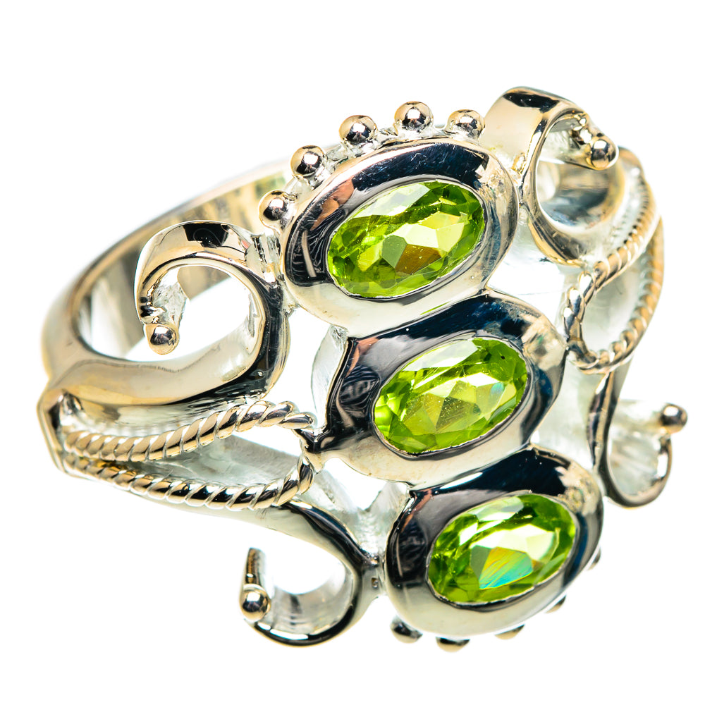 Peridot Rings handcrafted by Anasilvercos - RING84630