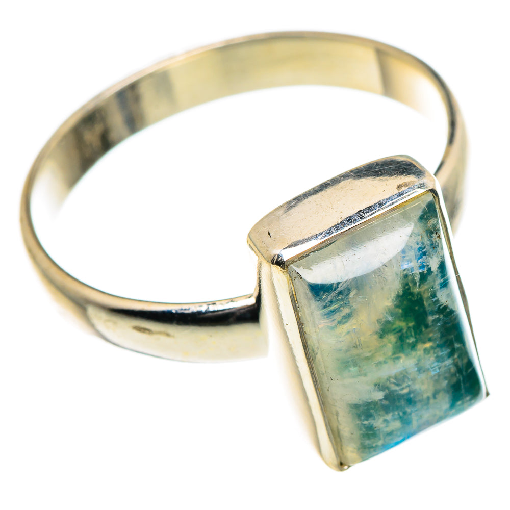Green Moonstone Rings handcrafted by Anasilvercos - RING84631