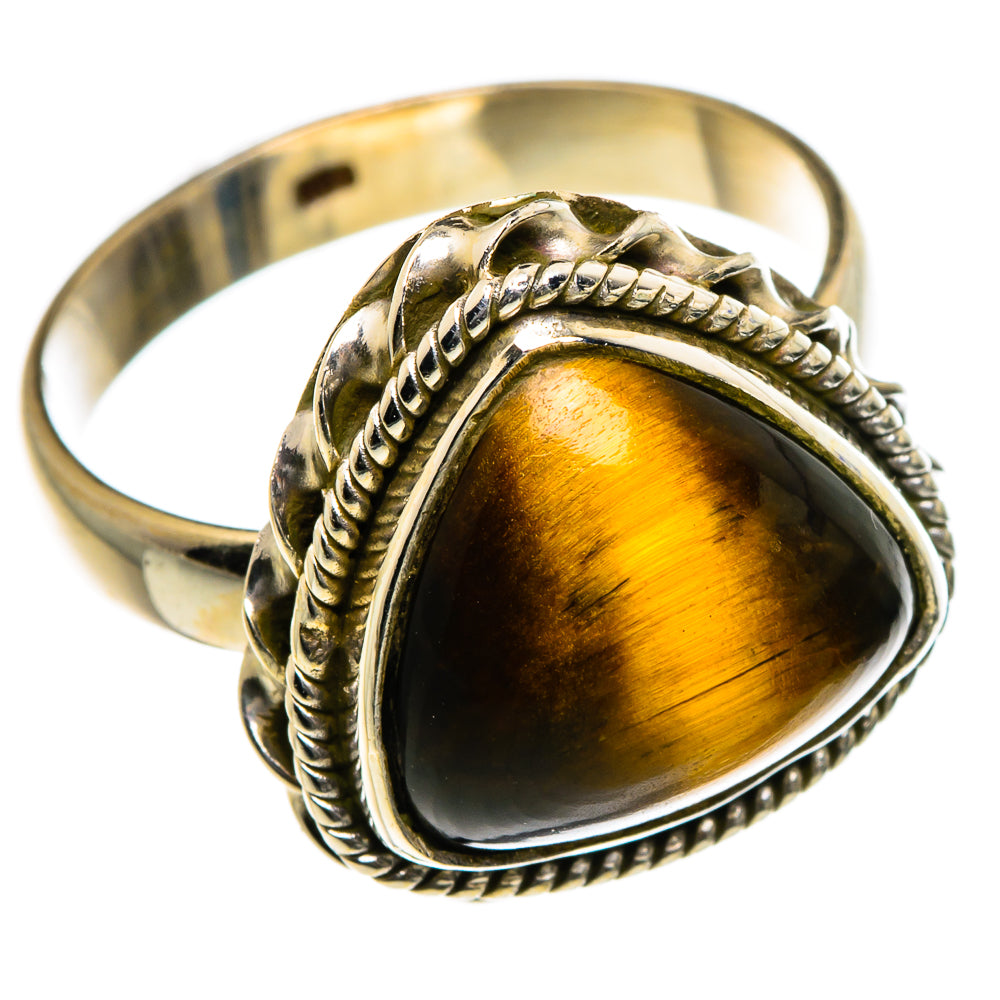 Tiger Eye Rings handcrafted by Anasilvercos - RING84636