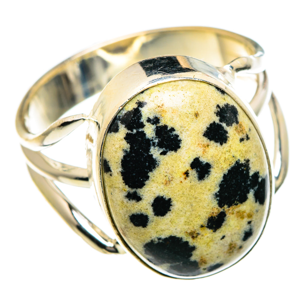 Dalmatian Jasper Rings handcrafted by Anasilvercos - RING84638