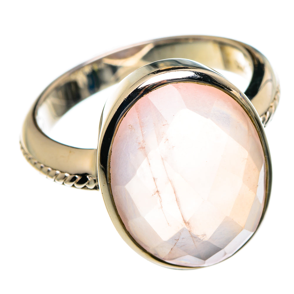 Rose Quartz Rings handcrafted by Anasilvercos - RING84644