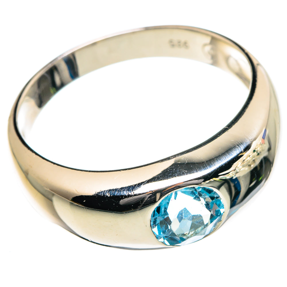 Blue Topaz Rings handcrafted by Anasilvercos - RING84666