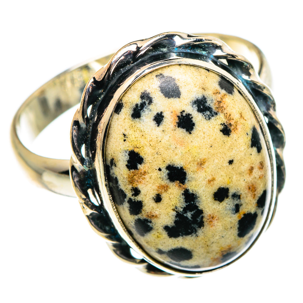 Dalmatian Jasper Rings handcrafted by Anasilvercos - RING84673 - Photo 2