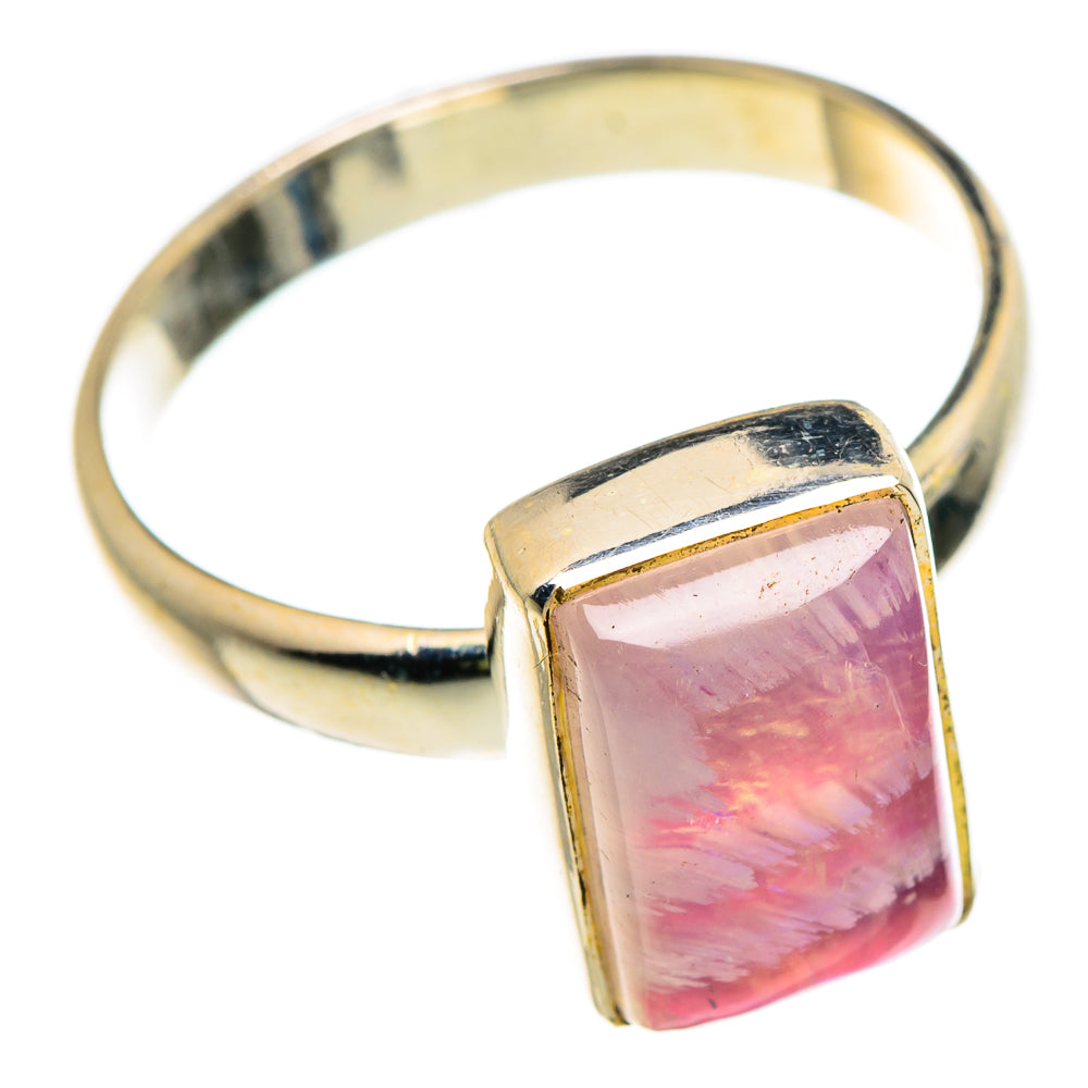 Pink Moonstone Rings handcrafted by Anasilvercos - RING84682