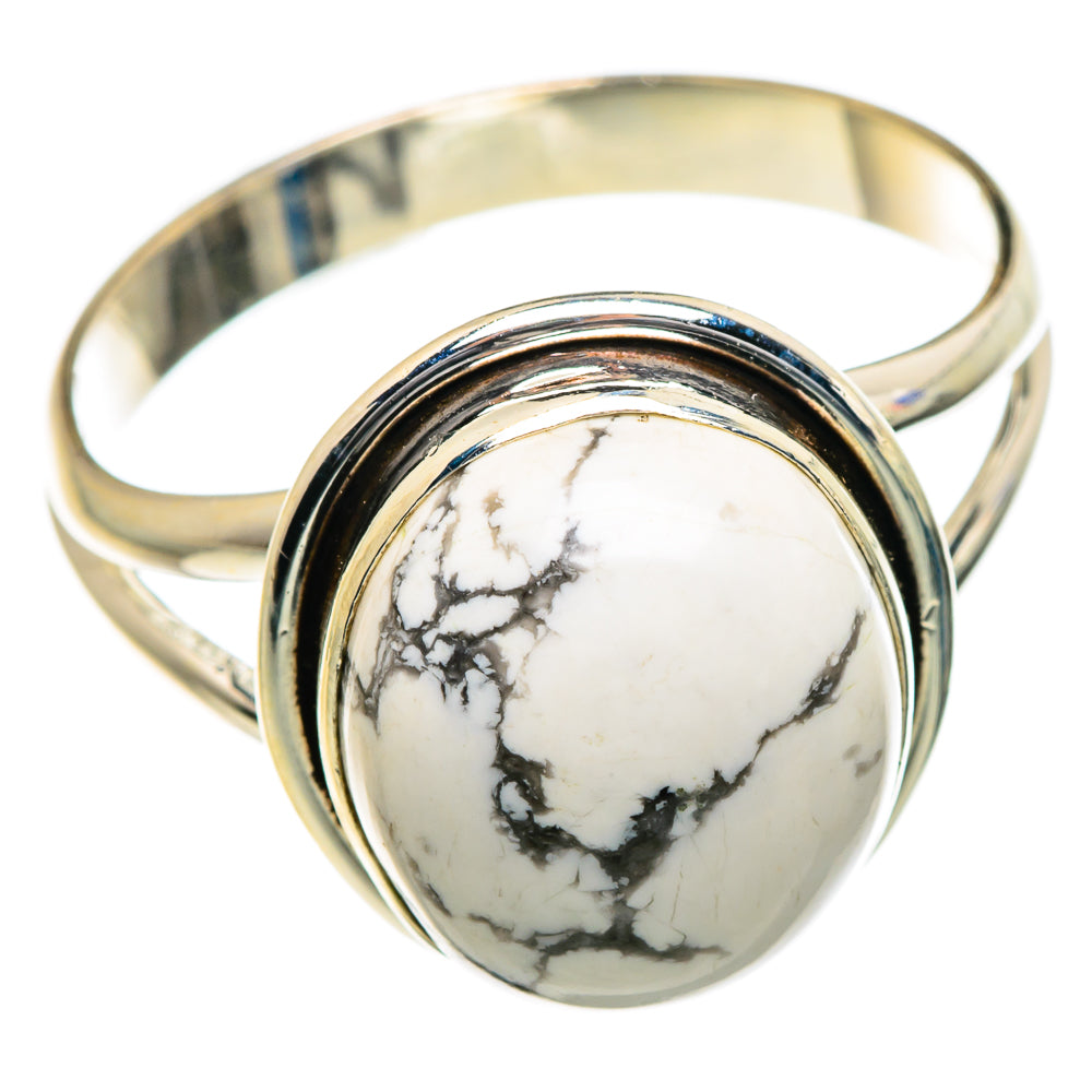 Howlite Rings handcrafted by Anasilvercos - RING84694
