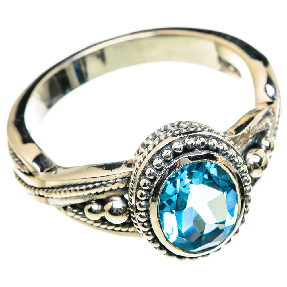 Blue Topaz Rings handcrafted by Anasilvercos - RING84699