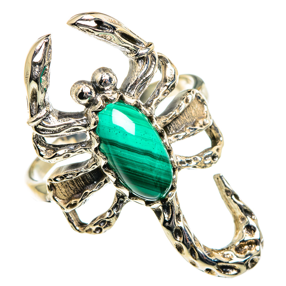 Malachite Rings handcrafted by Anasilvercos - RING84704