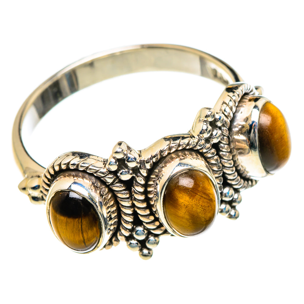 Tiger Eye Rings handcrafted by Anasilvercos - RING84708
