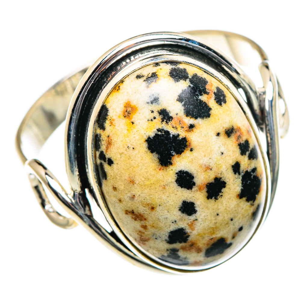 Dalmatian Jasper Rings handcrafted by Anasilvercos - RING84710