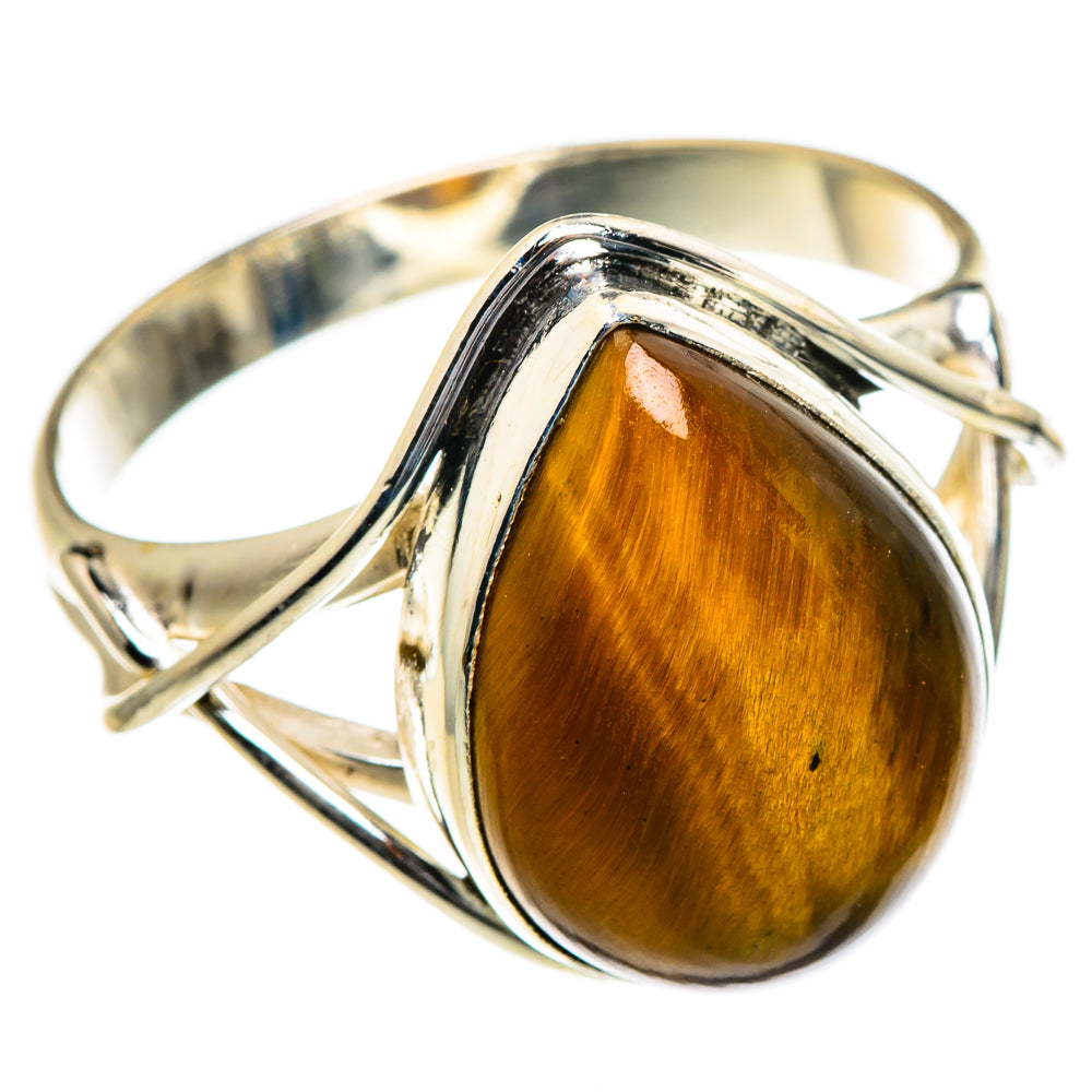 Tiger Eye Rings handcrafted by Anasilvercos - RING84711