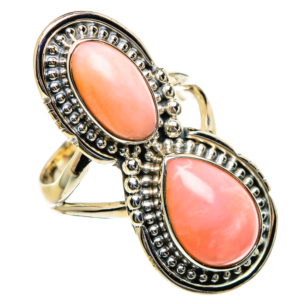 Pink Opal Rings handcrafted by Anasilvercos - RING84735