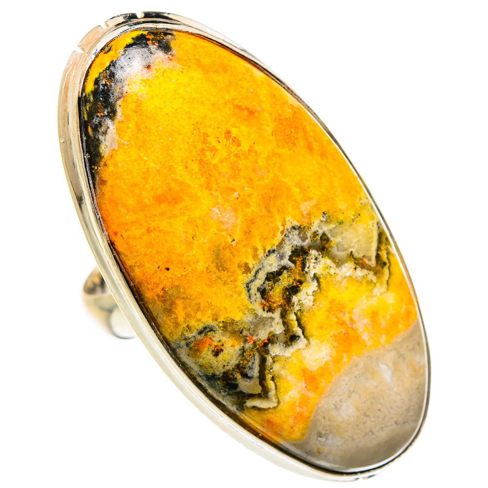 Bumble Bee Jasper Rings handcrafted by Anasilvercos - RING84745