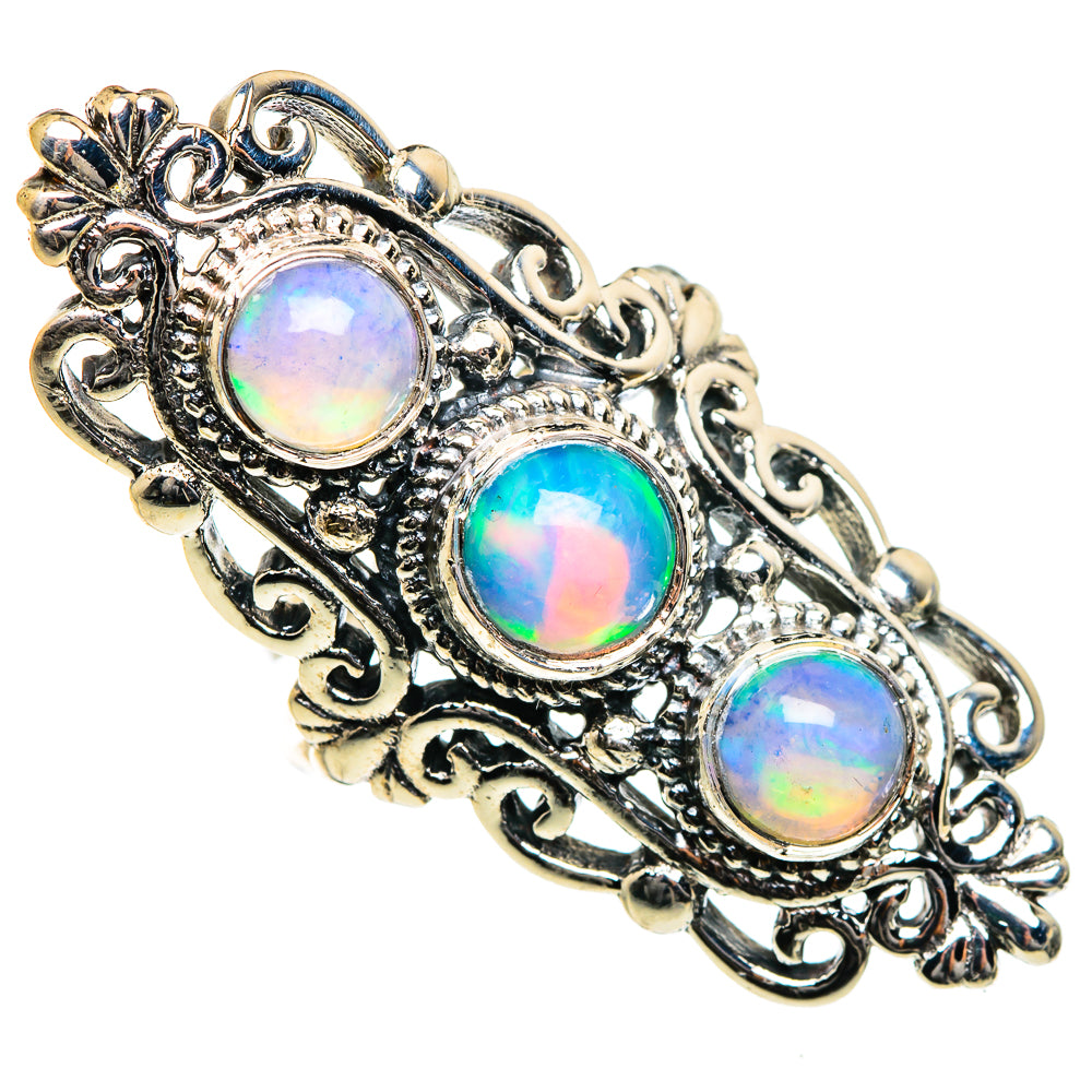Ethiopian Opal Rings handcrafted by Anasilvercos - RING84767