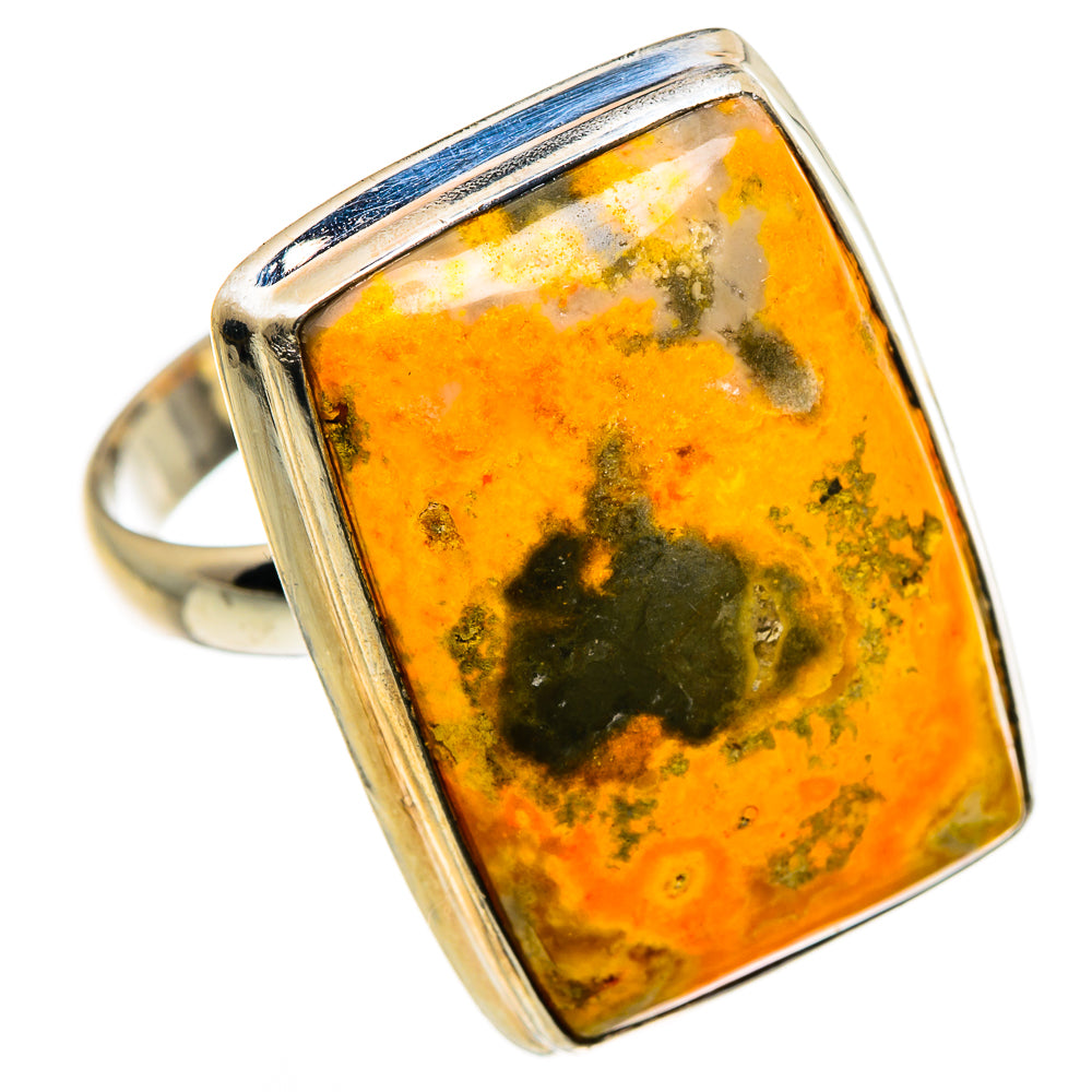 Bumble Bee Jasper Rings handcrafted by Anasilvercos - RING84768