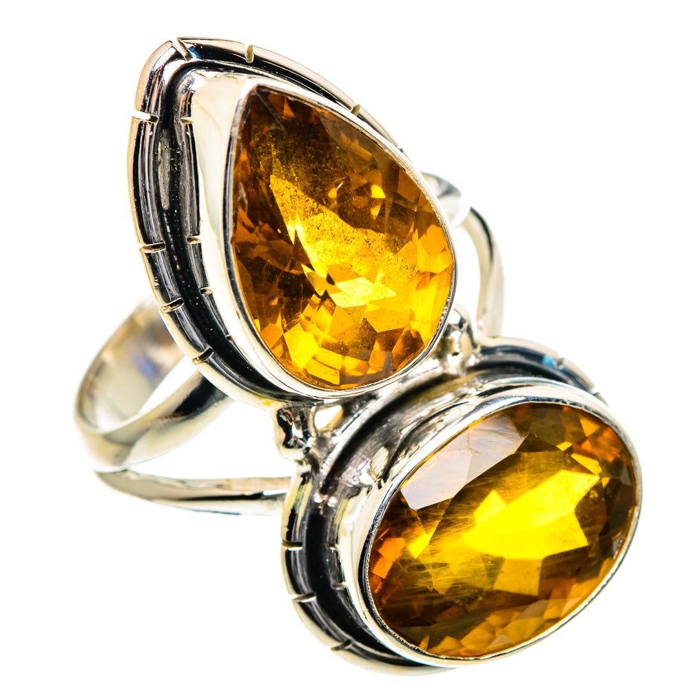 Mandarin Citrine Rings handcrafted by Anasilvercos - RING84777