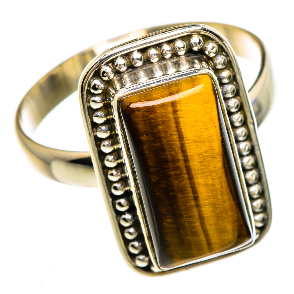 Tiger Eye Rings handcrafted by Anasilvercos - RING84795