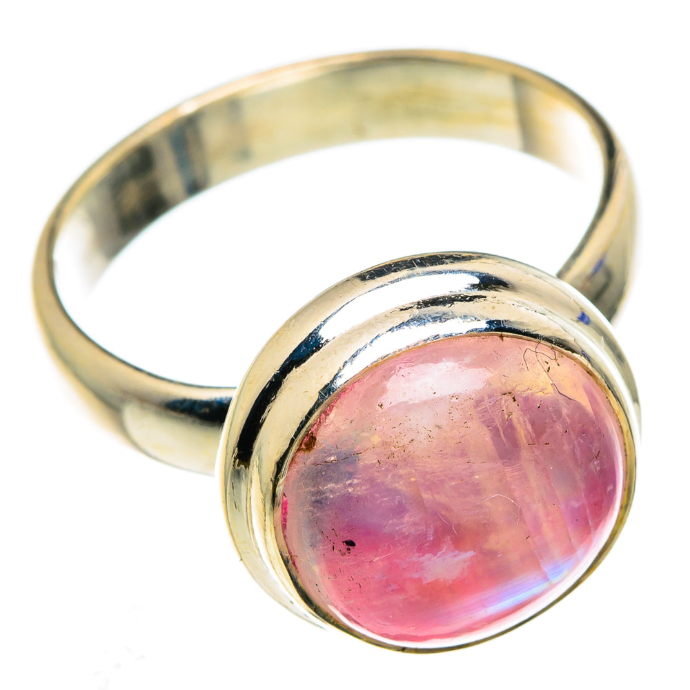 Pink Moonstone Rings handcrafted by Anasilvercos - RING84806