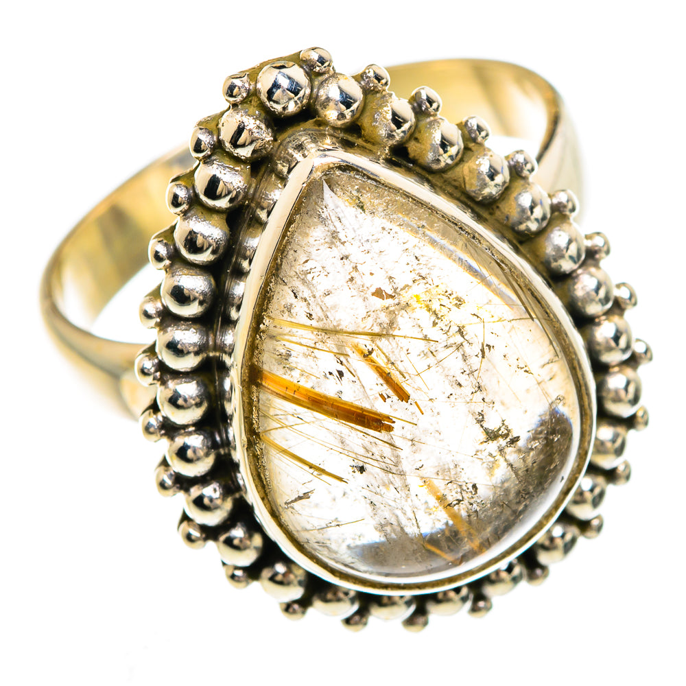 Rutilated Quartz Rings handcrafted by Anasilvercos - RING84814