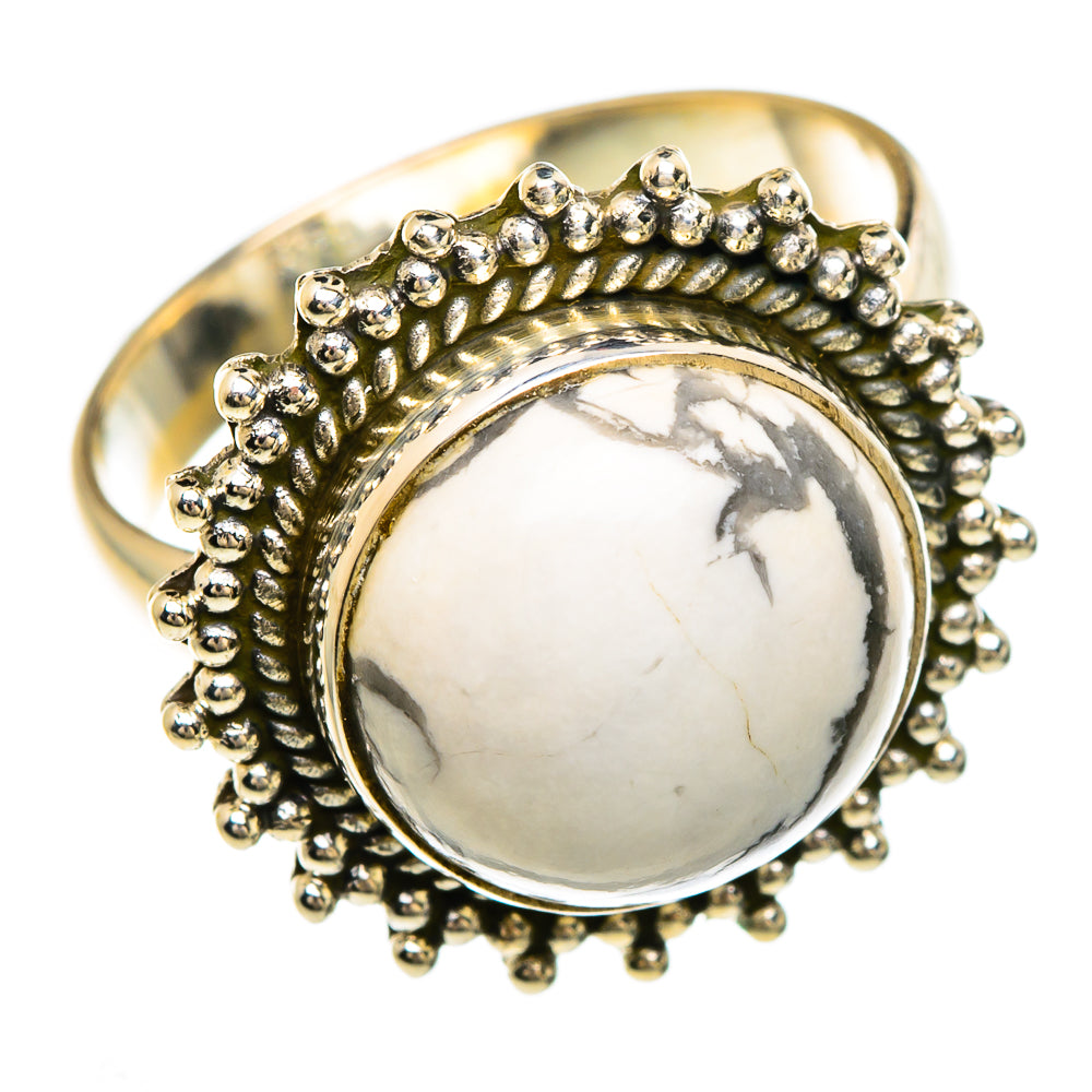 Howlite Rings handcrafted by Anasilvercos - RING84819