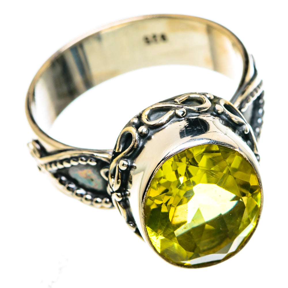 Lemon Quartz Rings handcrafted by Anasilvercos - RING84827