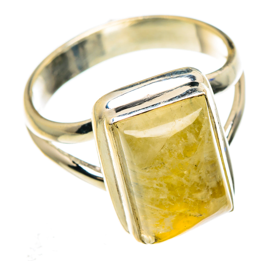 Yellow Moonstone Rings handcrafted by Anasilvercos - RING84830