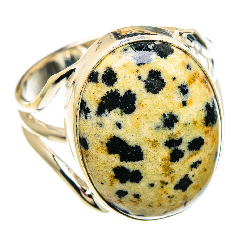 Dalmatian Jasper Rings handcrafted by Anasilvercos - RING84849