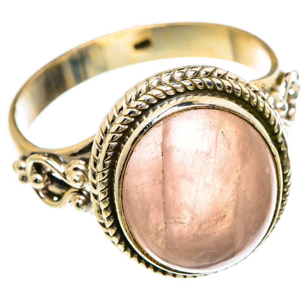Rose Quartz Rings handcrafted by Anasilvercos - RING84857