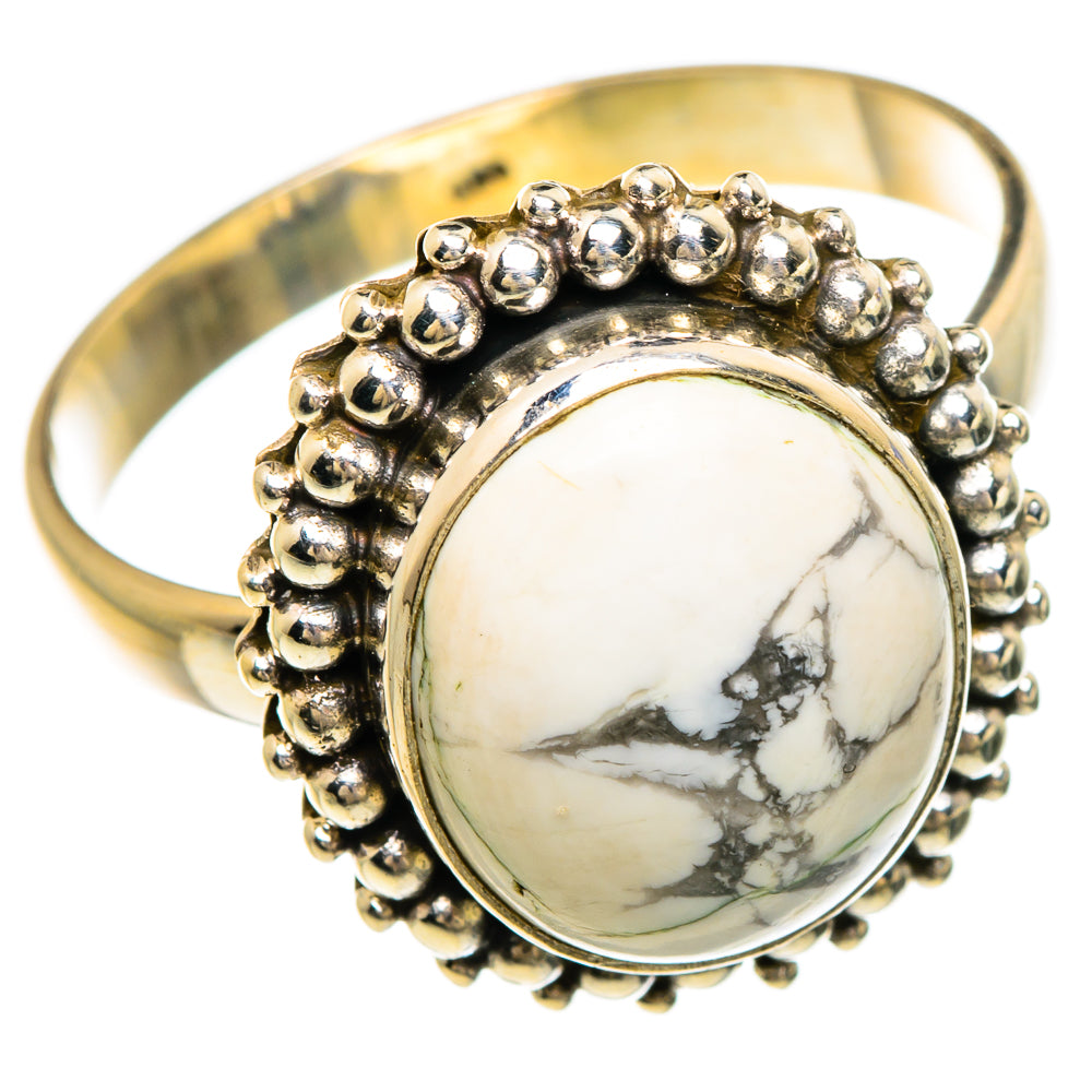 Howlite Rings handcrafted by Anasilvercos - RING84867