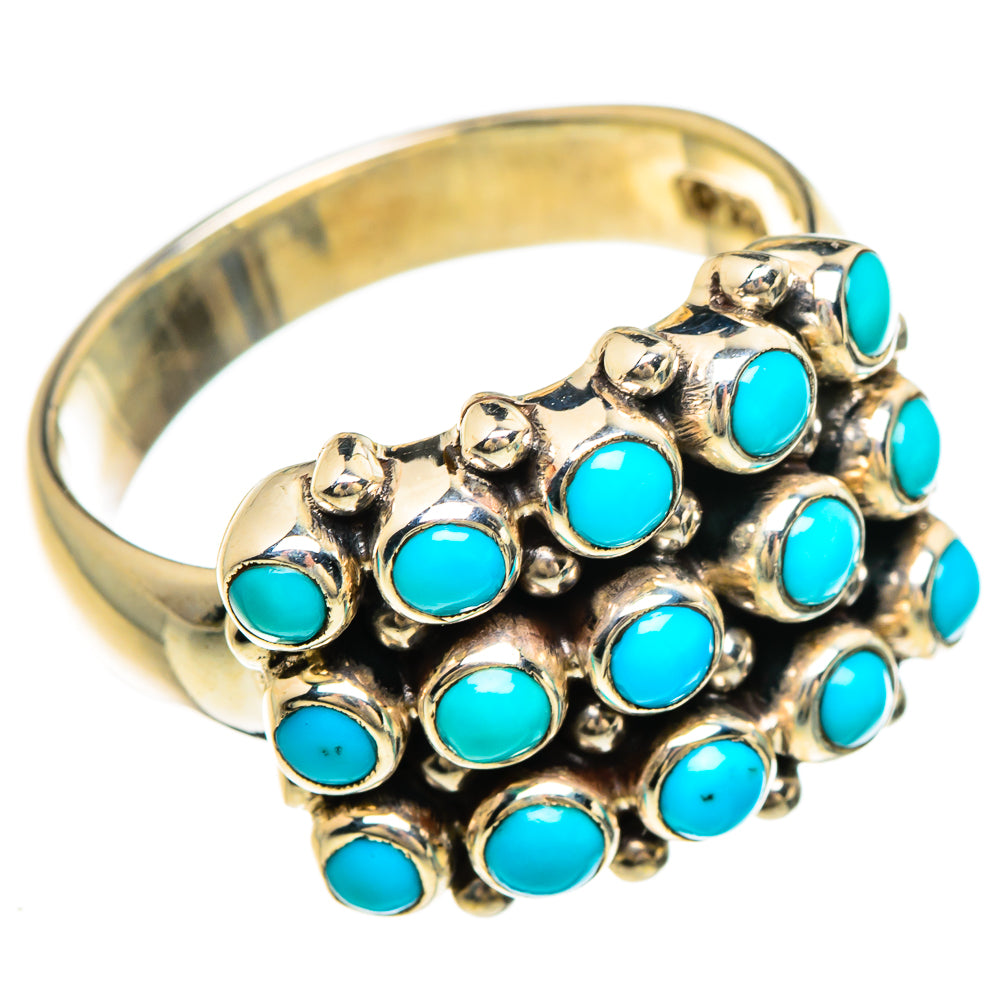 Tibetan Turquoise Rings handcrafted by Anasilvercos - RING84880