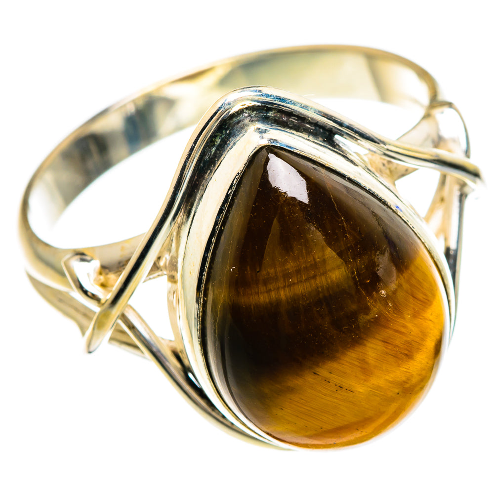 Tiger Eye Rings handcrafted by Anasilvercos - RING84892
